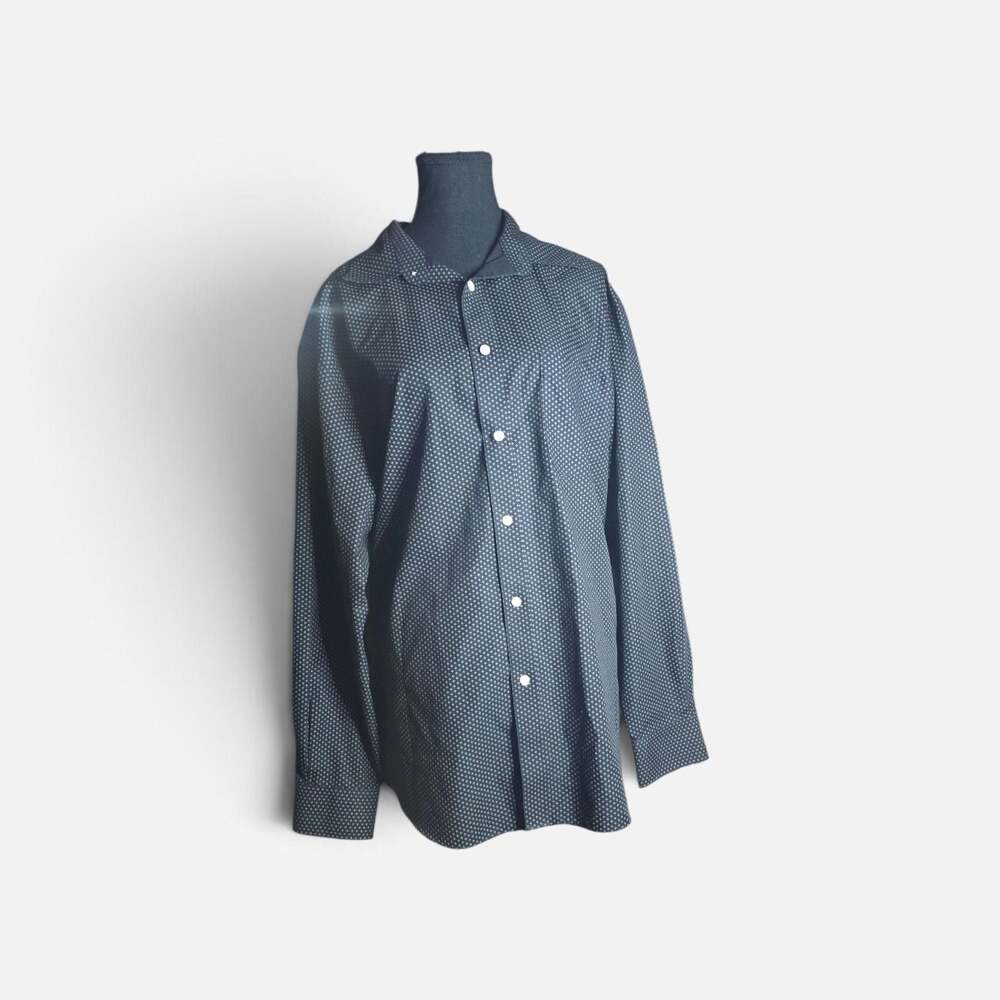 Roundtree & Yorke Gold Label Men's Non-Iron Diamond Pattern Long Sleeve Shirt